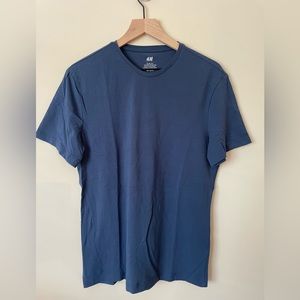 H&M slim fit royal blue t-shirt